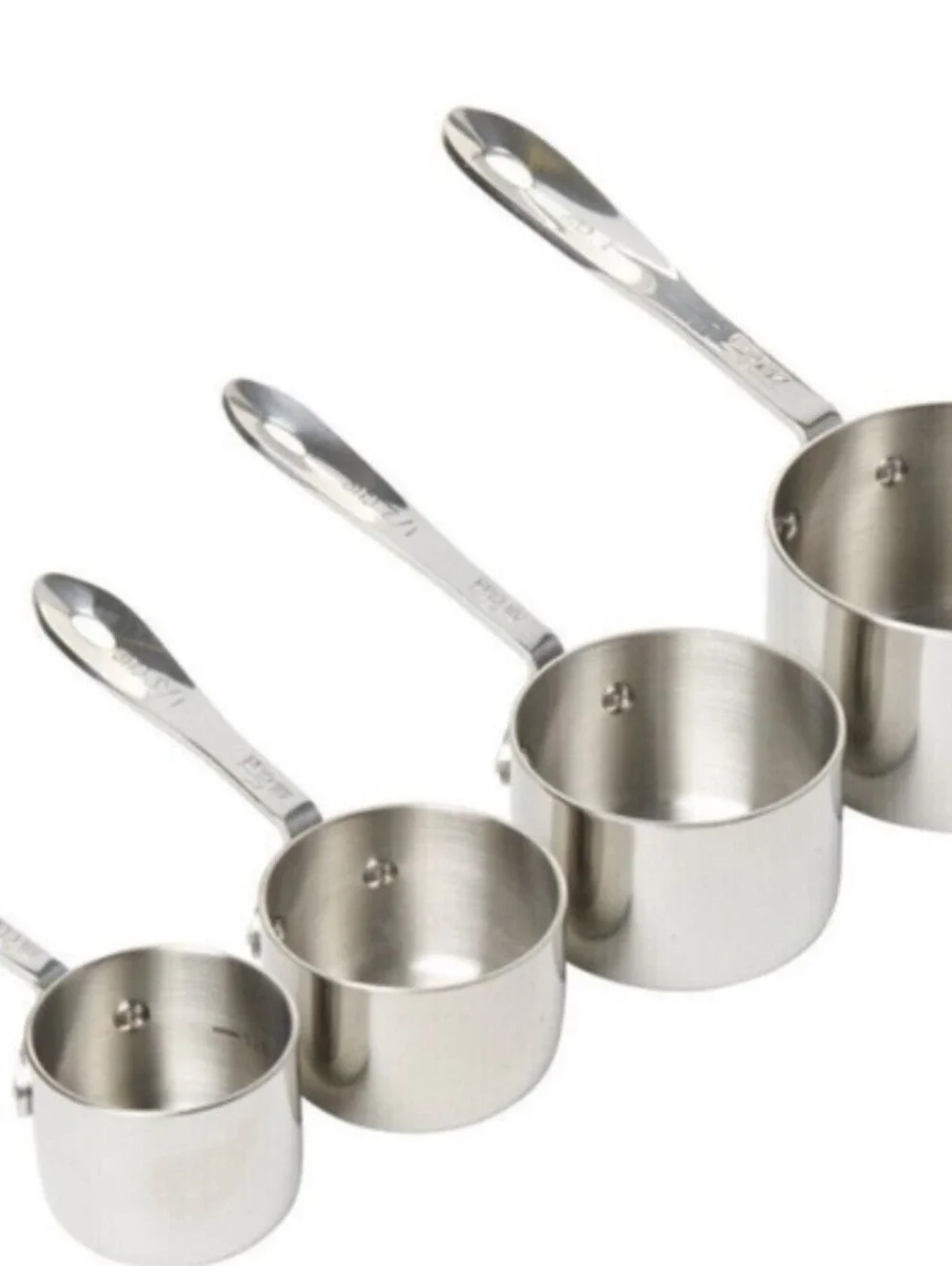 Stainless Steel Measuring Cups Set - Silver